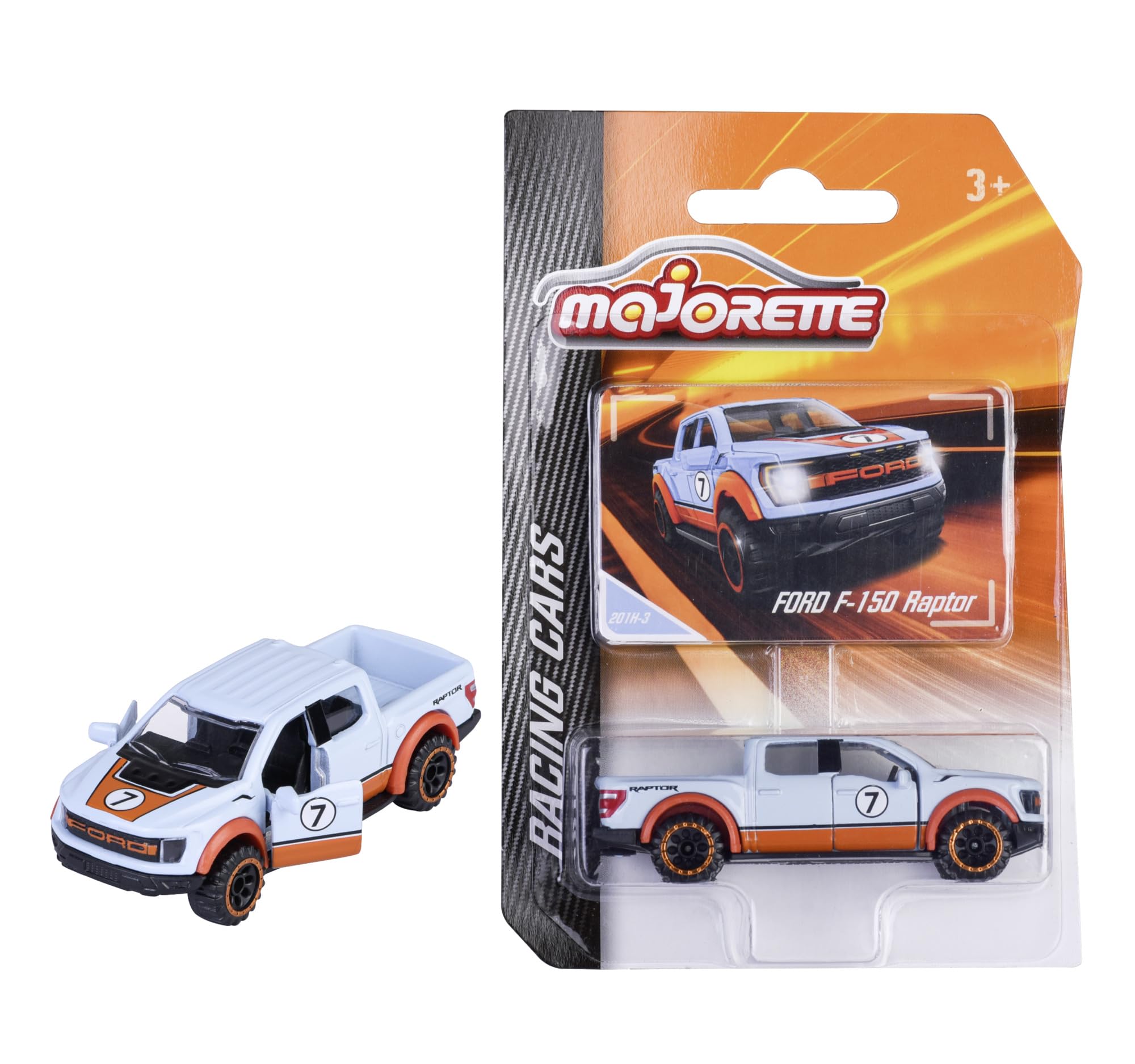 Majorette Ford F-150 Raptor Blue Orange