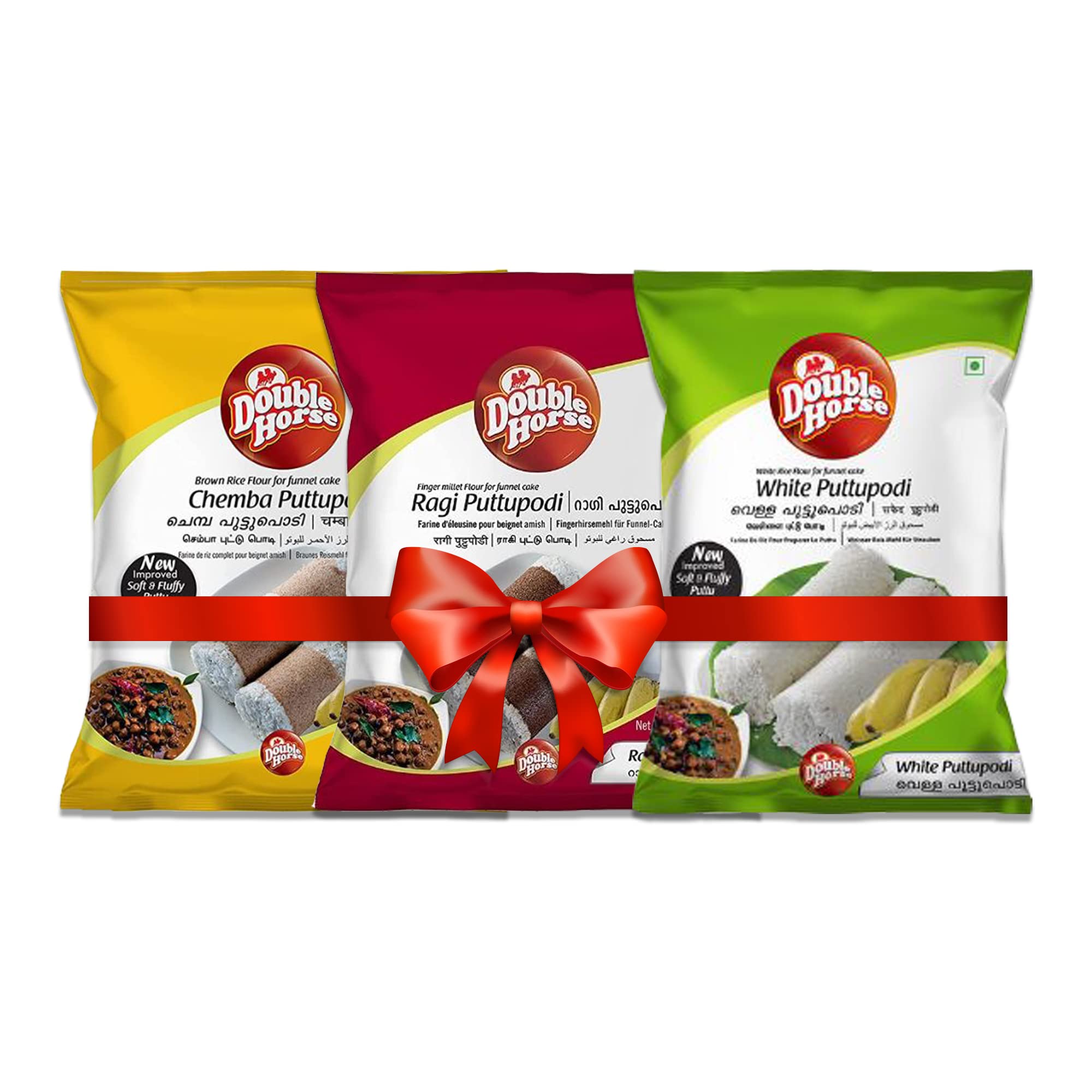 Double Horse Authentic Kerala Style Breakfast Combo 500g x Pack of 3 | White Puttu Podi 500g |Ragi puttu podi 500g |Chemba Puttu Podi 500g |Soft & Fluffy |Export Quality |Fibre Rich| (B0C496H5M4) Amazon Price History, Amazon Price Tracker
