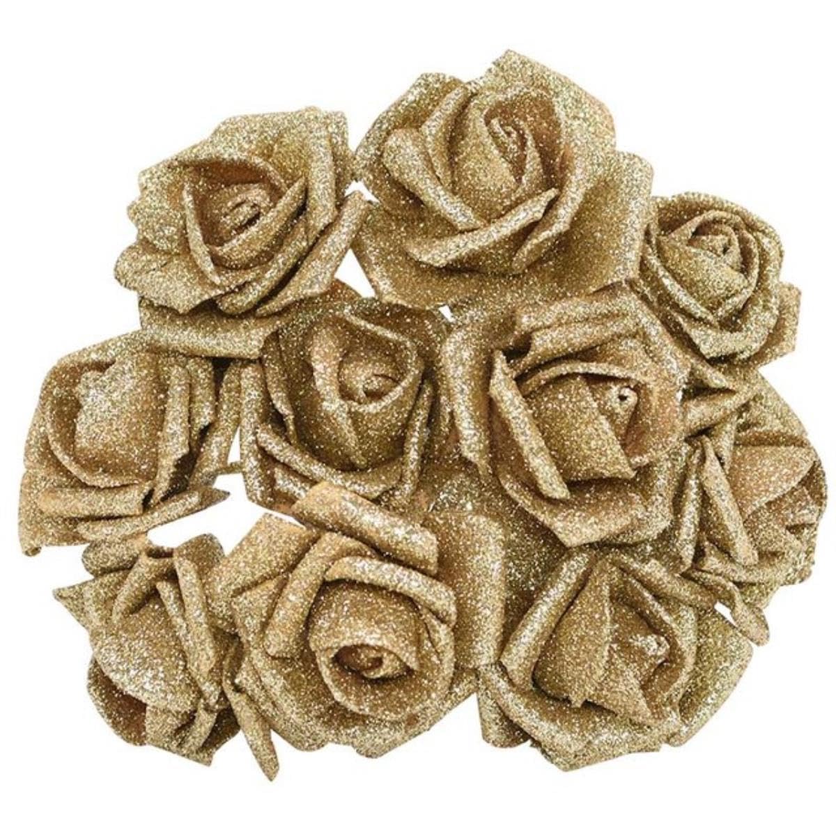 25 Pezzi Di Fiori Artificiali In Schiuma Con Steli Per