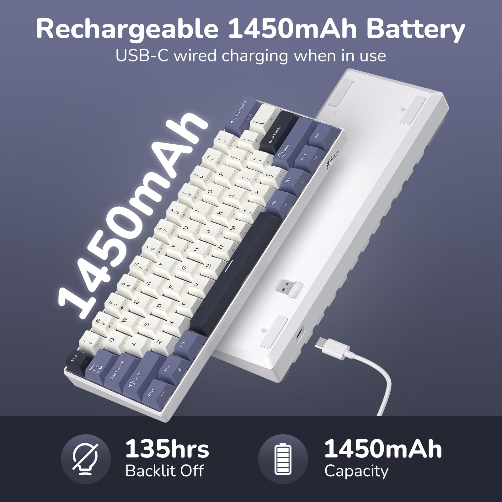 Amazon | RK ROYAL KLUDGE RK61 ワイヤレスメカニカルキーボード、60