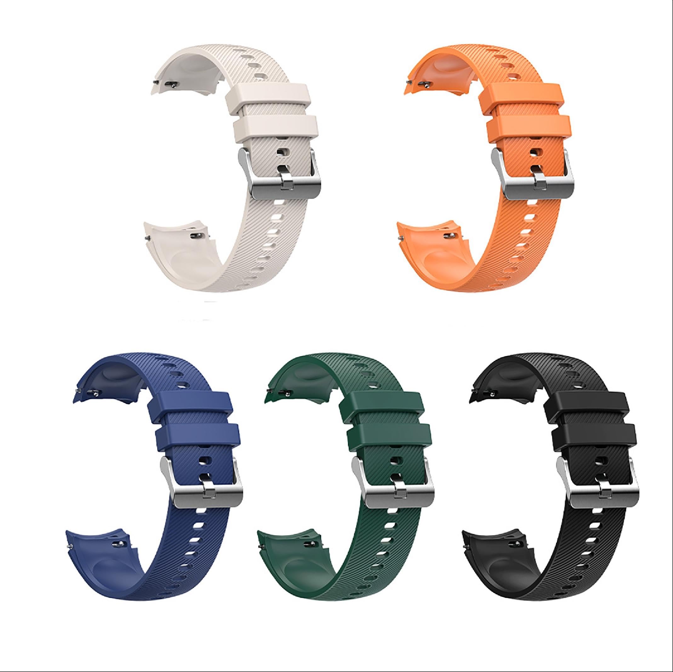 GIOPUEY Pasek kompatybilny z OnePlus Watch 3/2/2R/OPPO Watch X, miękki silikonowy pasek do zegarka, zamiennik paska [odporny na zużycie] [oddychający] - niebieski (Midnight Blue)