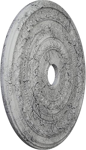 Miniatura 56 de Ekena Millwork CM25COUWF Cole Medallón de techo, 65.8525cmOD x 9.575cmID x 1 3/8"P, pintado a mano blanco ultra puro
