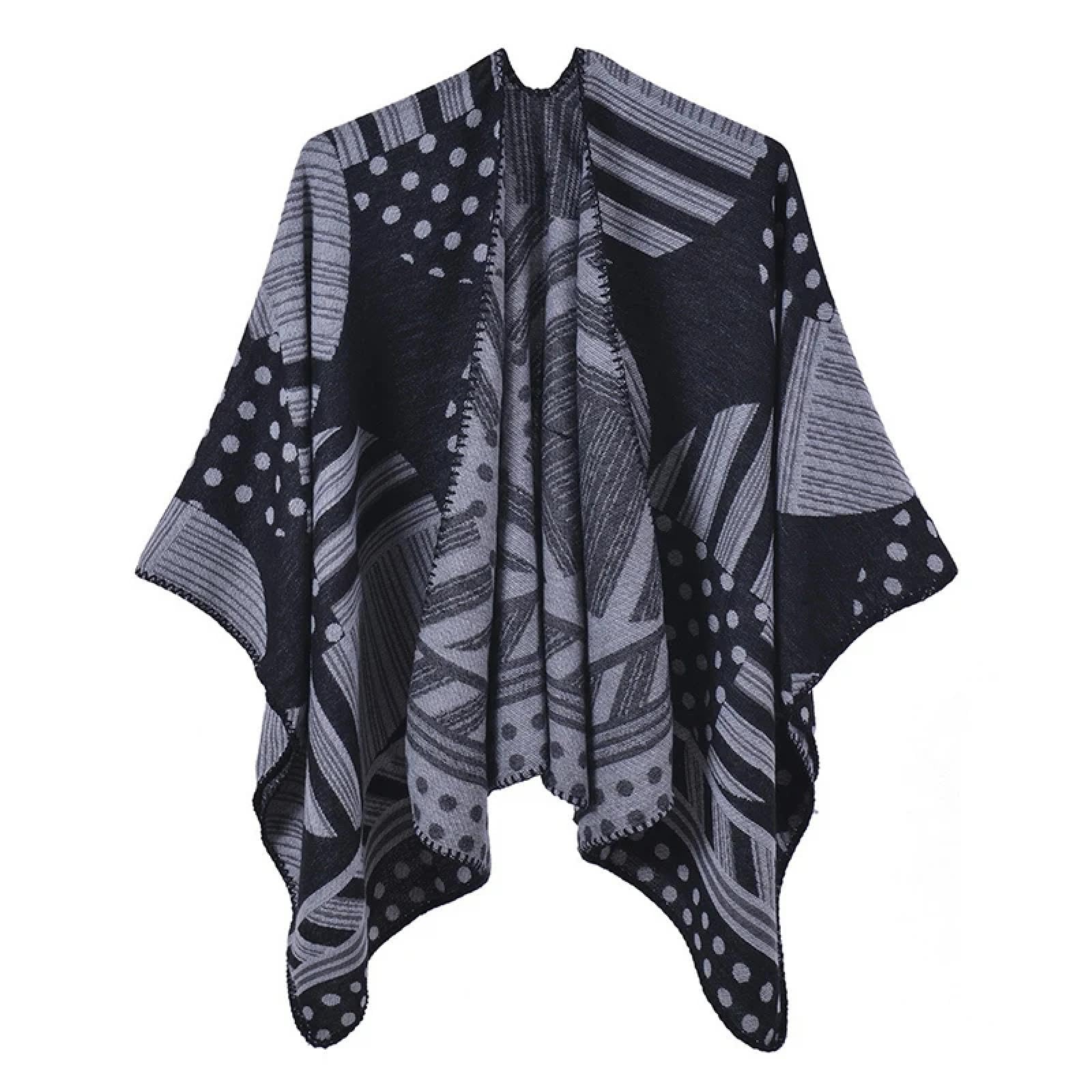 Sciarpa Scialle Invernale Sciarpe Elegante Sciarpa da Donna Invernale Poncho Caldo da Donna Spessa Coperta Avvolgente Scialle