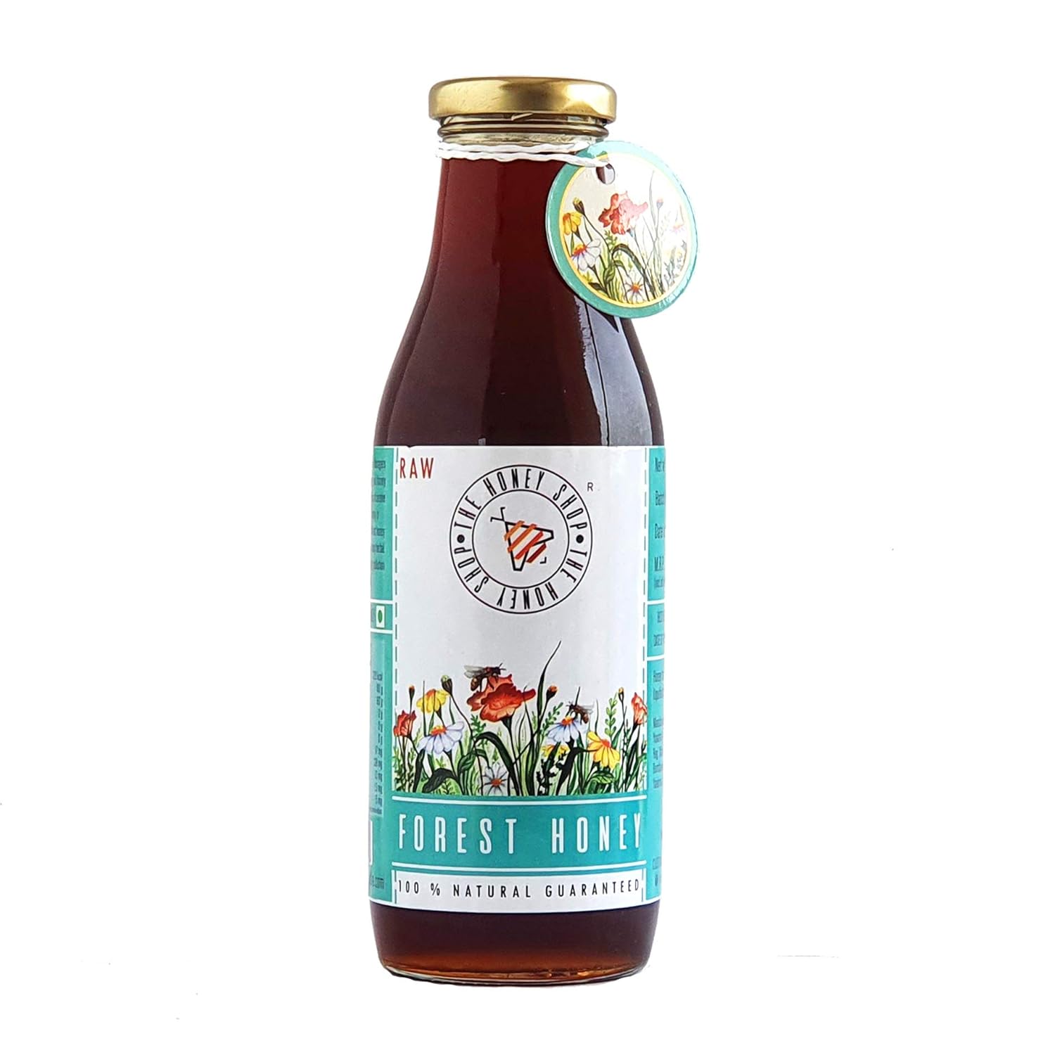 The Honey Shop Raw Organic Forest Honey, Wild, Unprocessed, Unheated, Non Pasteurized, Original Honey 100% pure and Natural, Collected From Deep Forest Apis Dorsata (700g) – Pack of 1