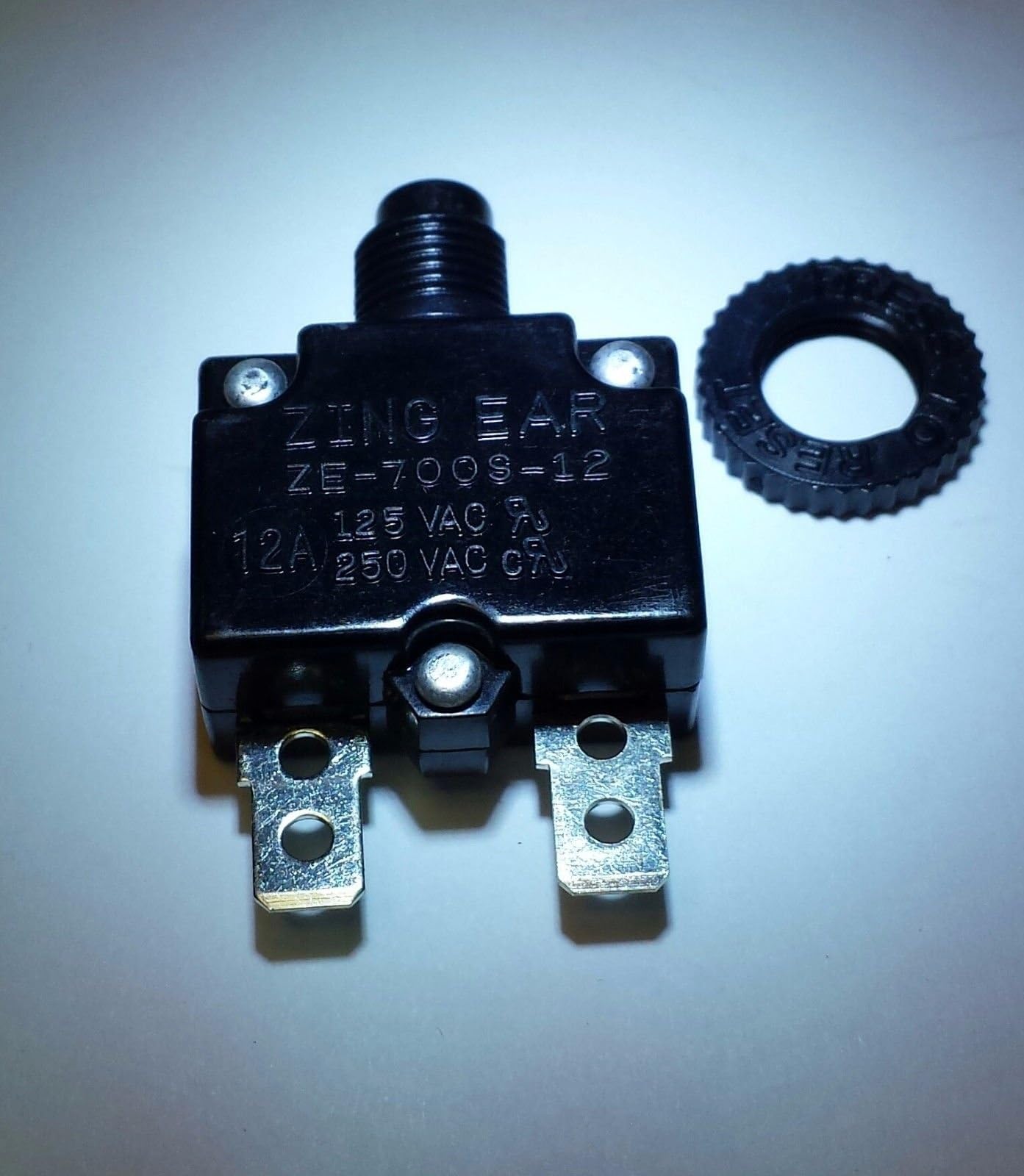 CBK Supply - ZE700S-12A Zing Ear Thermal Circuit Breaker Replaces Airpax, Carling, P&B, eaier