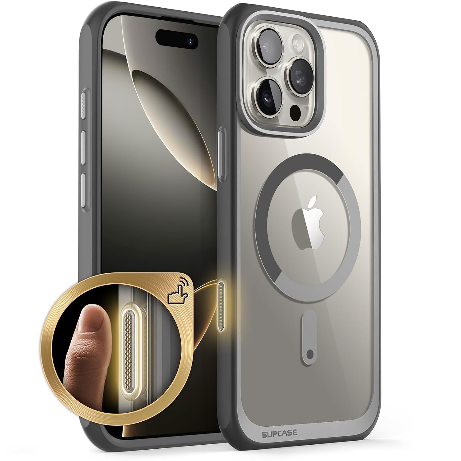 SUPCASE Polycarbonate For iPhone 16 Pro Slim Case With Camera Control Capture Button(Unicorn Beetle Mag),[Compatible With ...