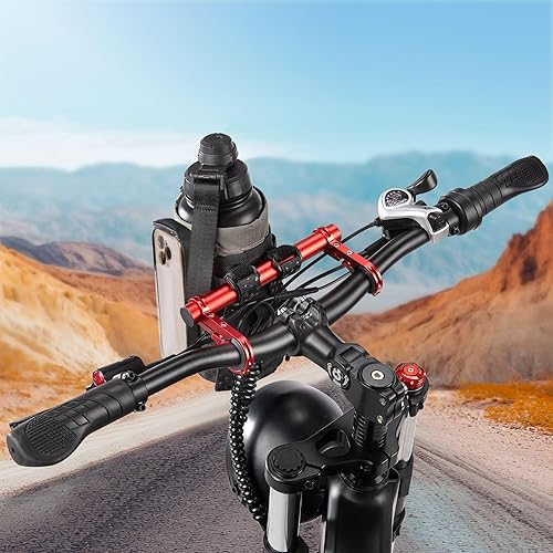 Miniatura 6 de Soporte para botella de agua para bicicleta con soporte  Se adapta a motocicletas, cochecitos, scooters, sillas de ruedas  Bolsa impermeable para