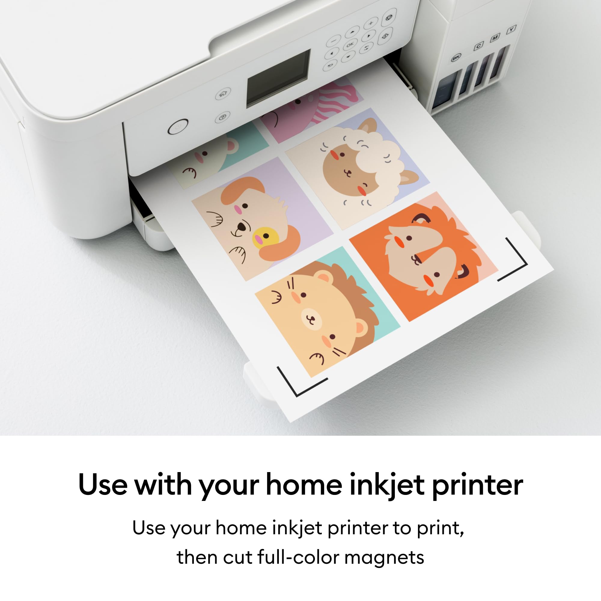 Cricut Magnet Sheets Hojas magnéticas, Blanco, 8