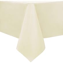 sancua Waterproof Rectangle Vinyl Tablecloth Table Cloth 60x120 Inch, Beige