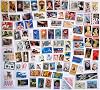 100 Postage Stamps Vintage Unused All Different