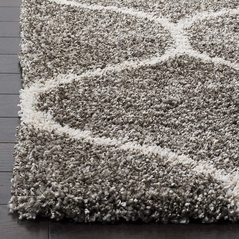 Image of Shaggy Area Rug for Living Room and Bedroom 3X5 FT Soft Plush Floor Carpet with Fluffy Texture, Modern Decorative Rug,Bedside and Indoor Spaces,LIGHTGRY