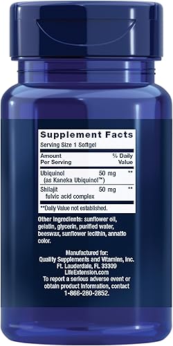 Vista 10 de Life Extension Super Ubiquinol CoQ10 con apoyo mitocondrial mejorado, 01426, 100 Mg, 1