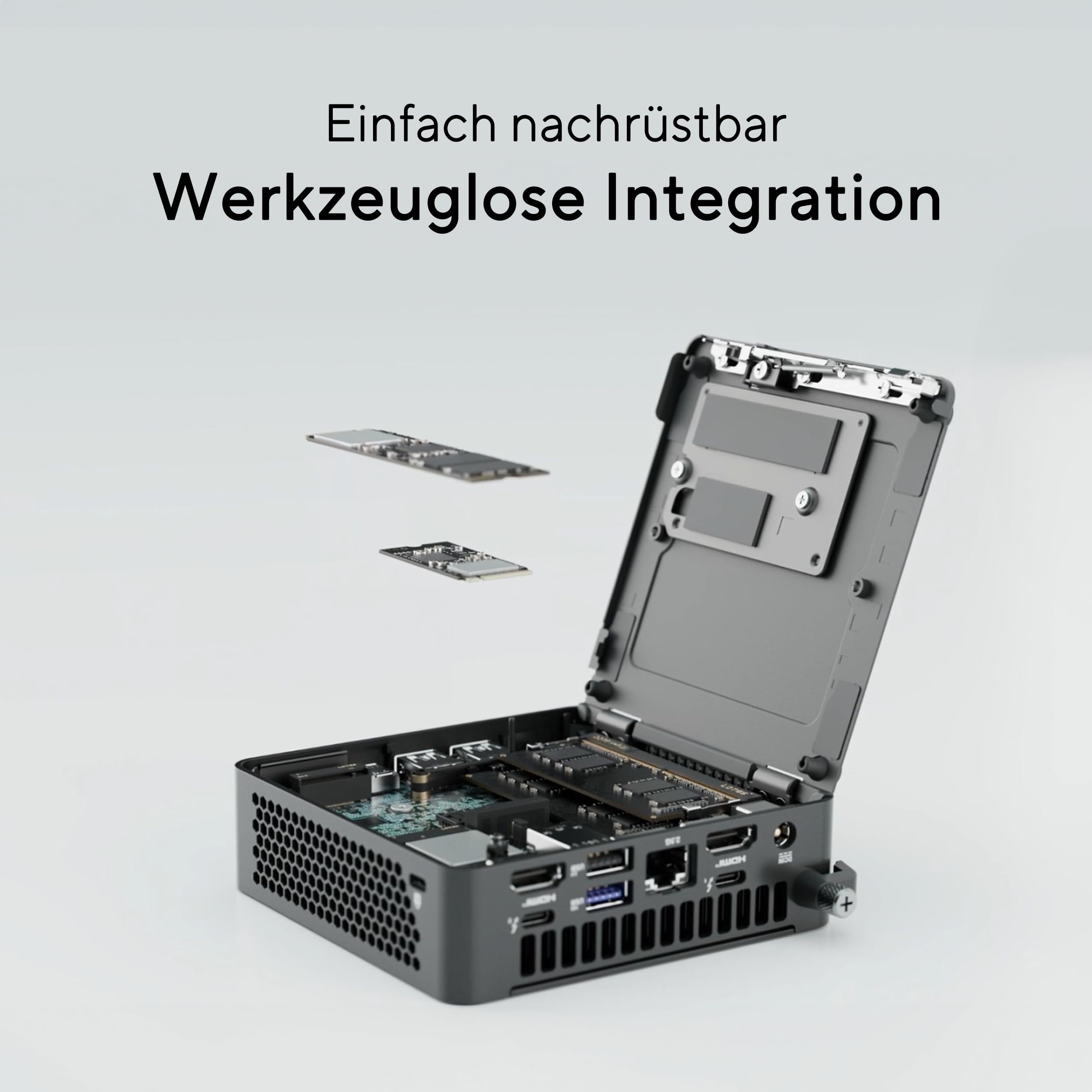 ASUS NUC 15 Pro Slim Kit RNUC15CRKU500002 (Intel Core i5 Ultra Prozessor, Arc Grafik, WiFi 7, Bluetooth 5.4, ohne Betriebssystem, mit EU-Netzkabel)