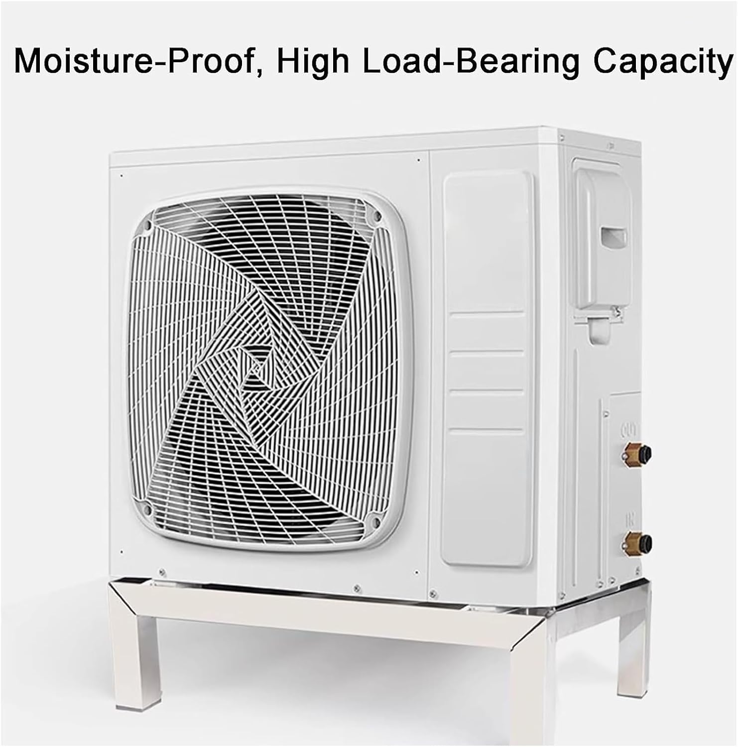 Heightened Air Conditioner Base, Stainless Steel Floor Pallet Article Rack, Floor-Standing Moisture-Proof Raised Rack for Warehouses Garage Kitchens Shops(35x35x10cm)