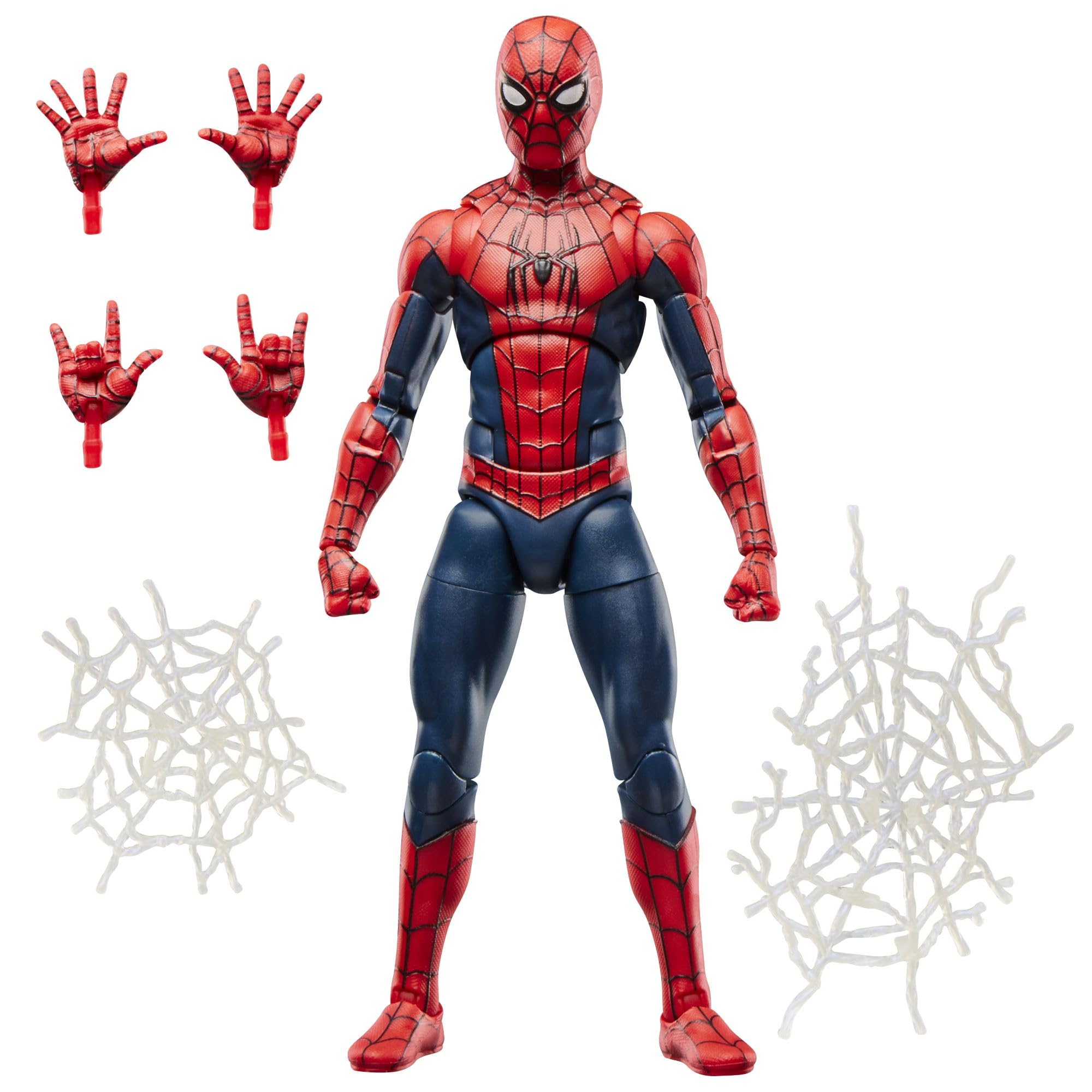 Marvel Legends Series Spider-Man, Spider-Man Day Collectible 6-Inch Action Figure Set