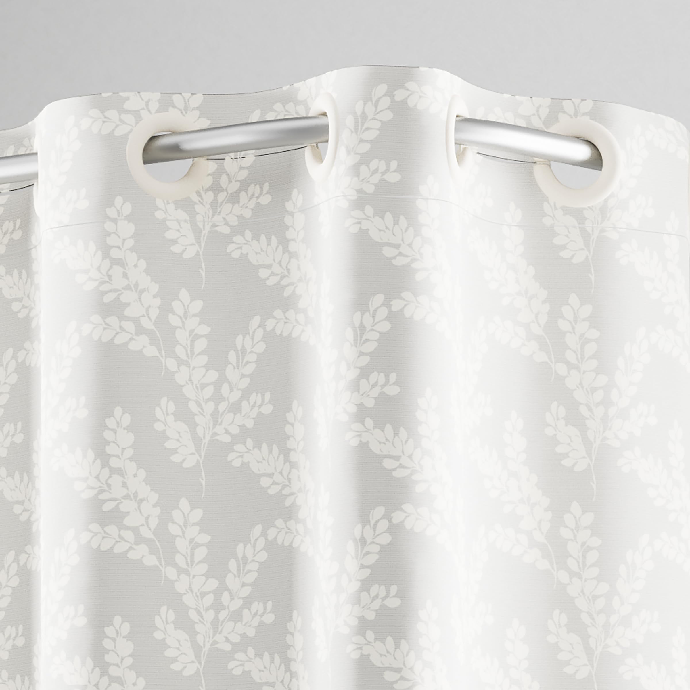 Hookless It's A Snap! Jacquard Shower Curtain - Image 2