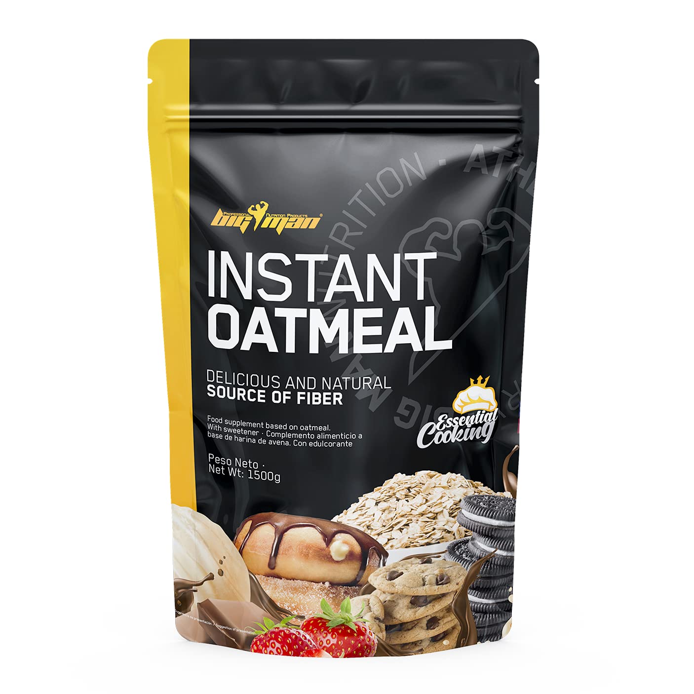 BigMan Harina de Avena Instantanea 1 kg - Choco-Avellana