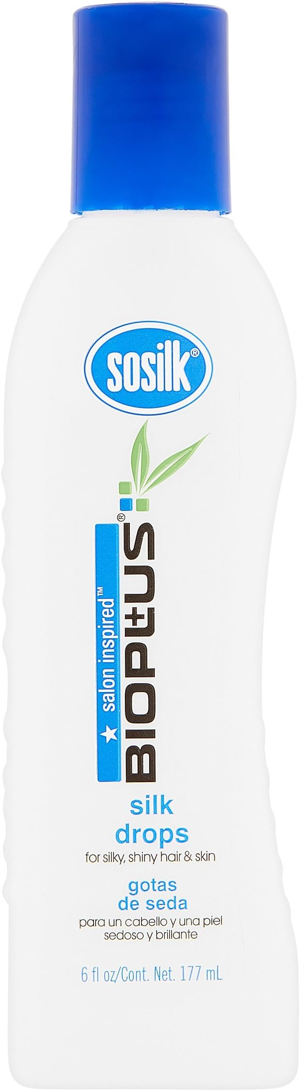 Silk Serum Drops Professional Salon Lightweight Serum, Protects and Maintains Hair & Skin, Vitamin E, Silky Feel, High-Gloss Shine, No Build-up for both Wet and Dry Hair 6oz