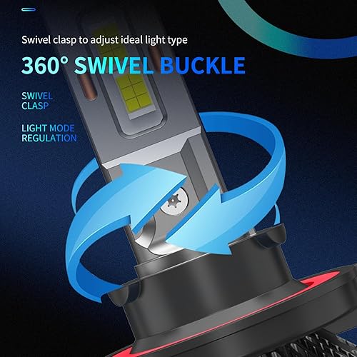 Miniatura 7 de SANHE Bombillas LED H13 9008 para faros delanteros, 40000LM 6500K bombillas blancas frías de haz alto y bajo, bombillas impermeables IP68 para faros