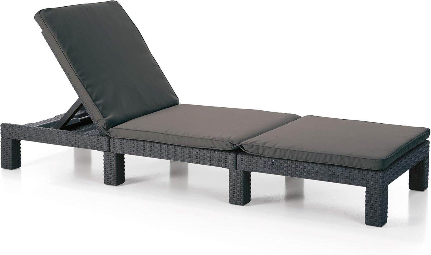 Keter Daytona Sunlounger with Cushion Graphite Grey Amazon.co.uk