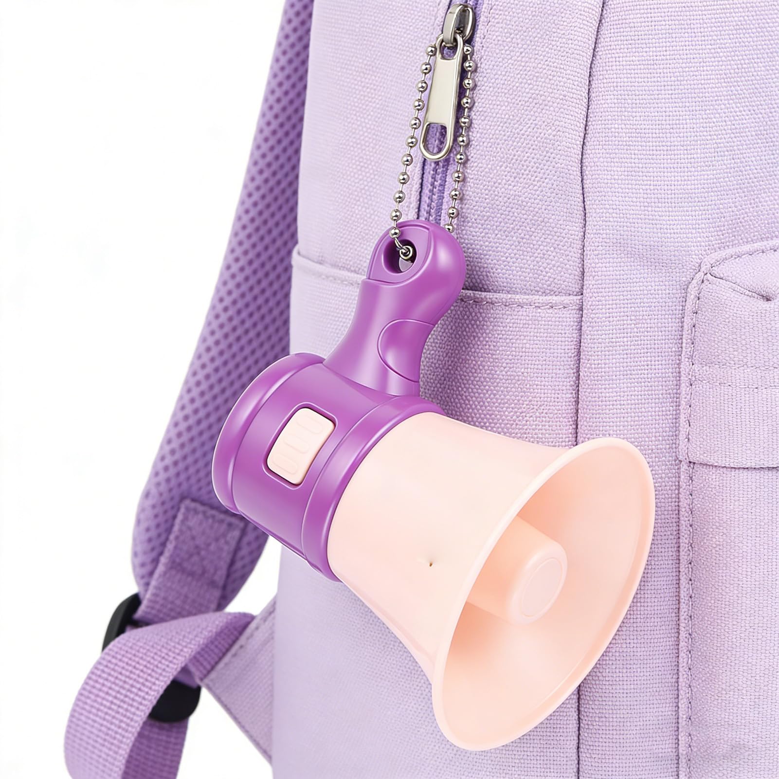 VELATEMOR Mini Megáfono con Grabación y Reproducción en Bucle, Altavoz Portátil de Mano para Eventos Al Aire, Escuela, Deportes, Venta - Incluye Batería y Cadena (Juguete) — view 7