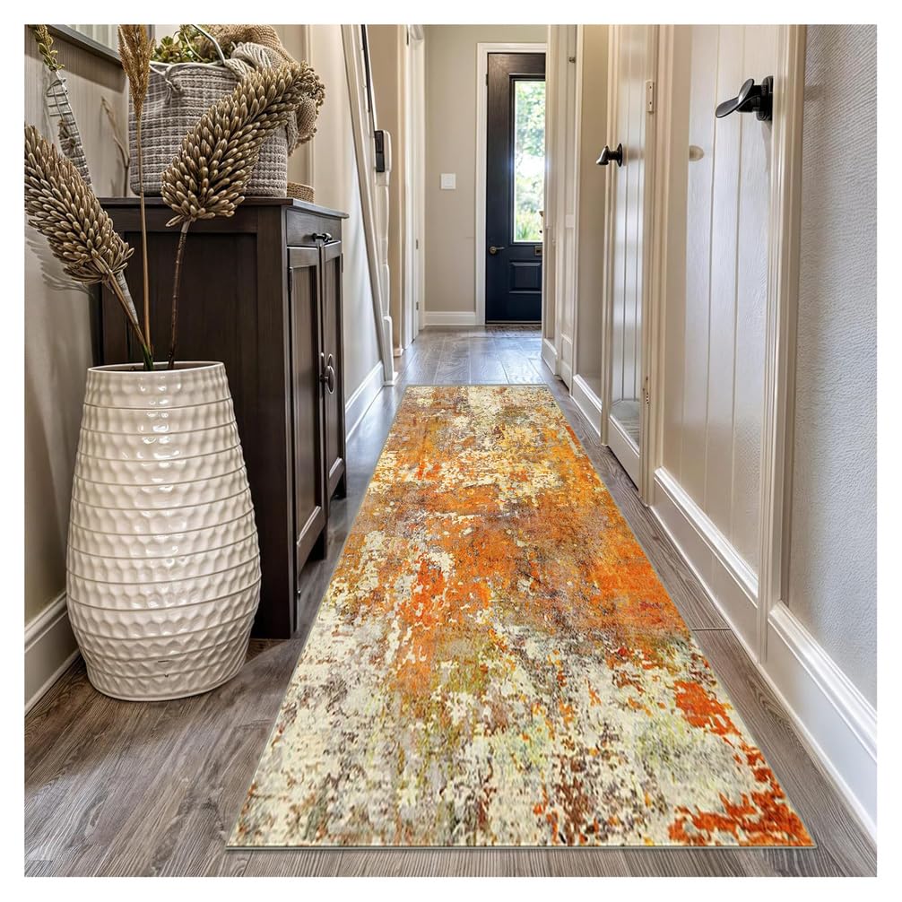 Tapis de couloir long 80x400cm moderne et tapis de sol antidérapant