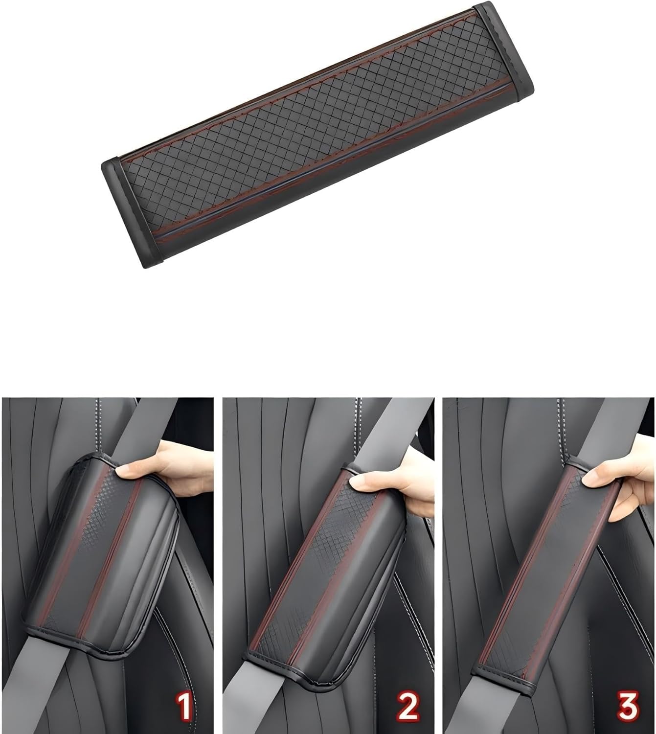 2Pcs Car Seat Belt Pad Cover for Suzuki Swift/Sport AZ/Hybrid 2017-2023 2024 2025, Car Seat Belt Pads Safety Belt Strap Luggage Shoulder Pad Comfort Seatbelt Cover,E