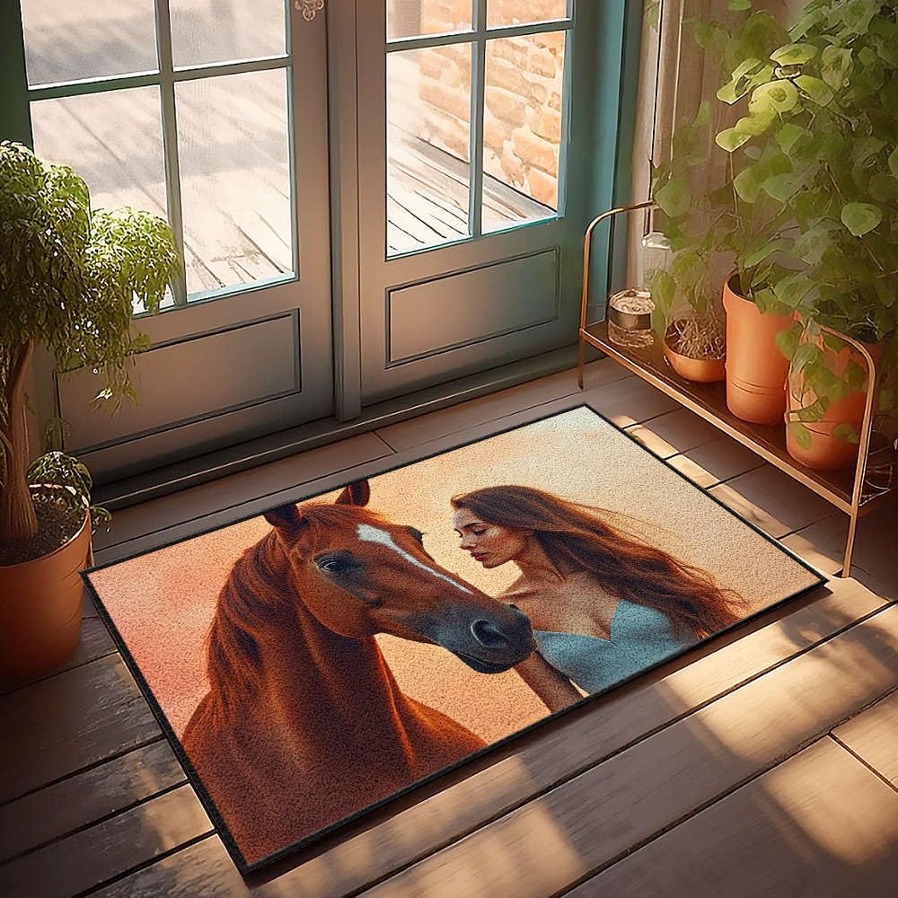 Tapis de porte intérieur original 65x90 grand paillasson d'entrée