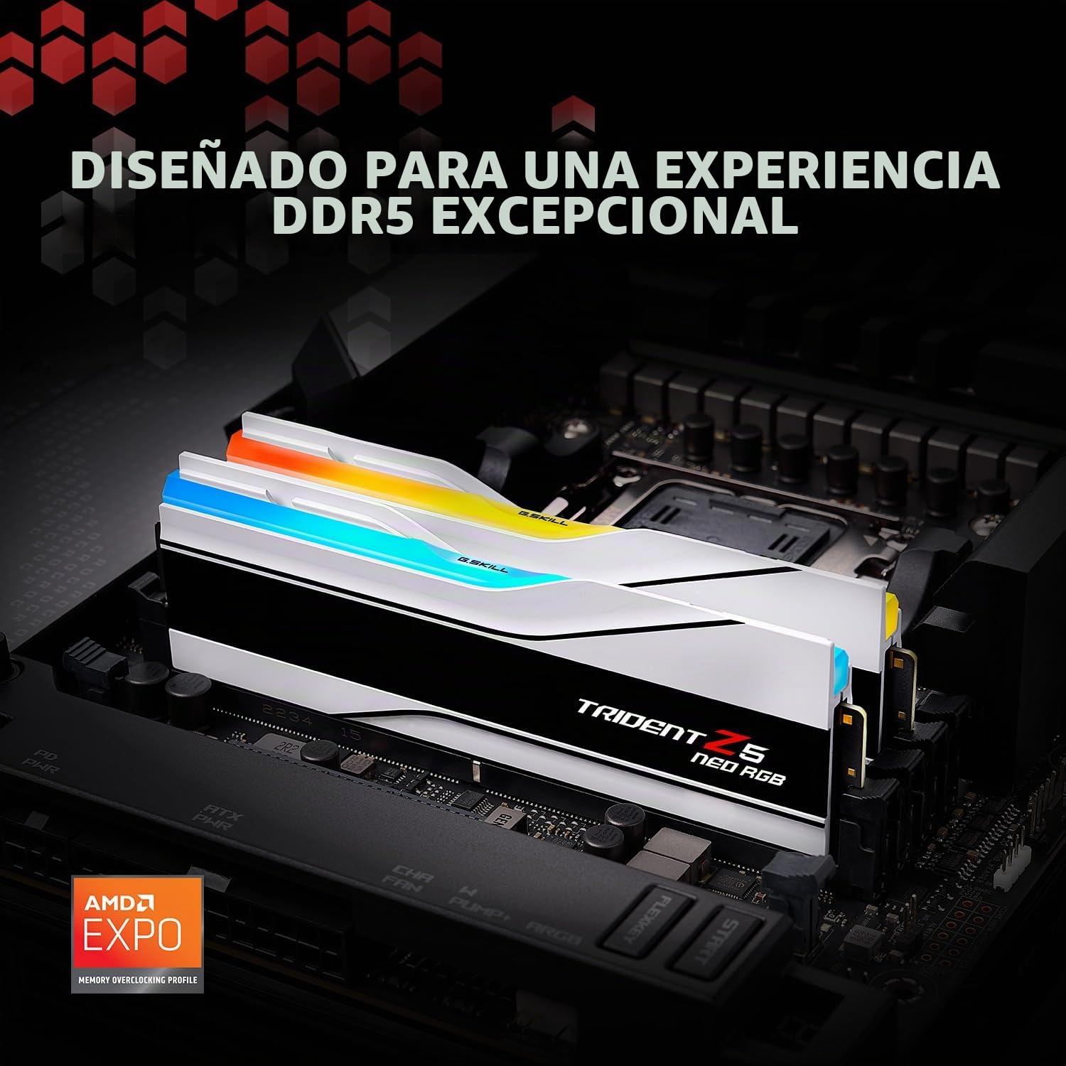 G.skill Trident Z Neo F5-6000j3036g32gx2-Tz5nrw Memoria 64 Gb 2 X 32 Gb Ddr5 288-Pin Dimm (64gb[32gbx2]g.skill Trident Tz5 Neo Rgb Pc5 6000mhz Cl30 K