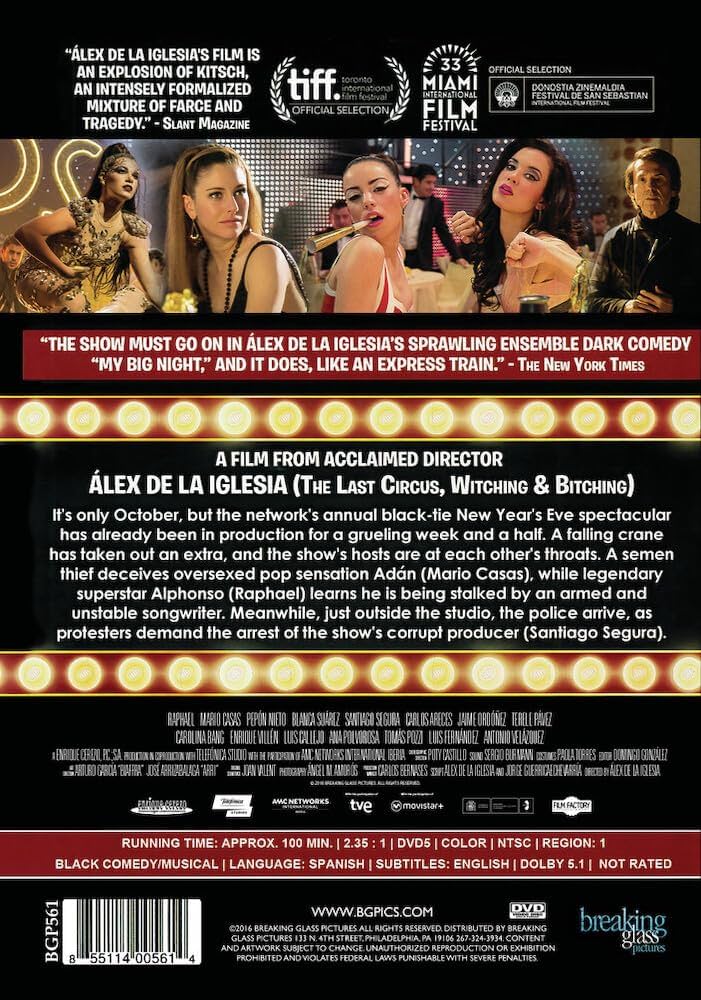 Amazon.com: My Big Night [DVD] : Alex de la Iglesia, Raphael