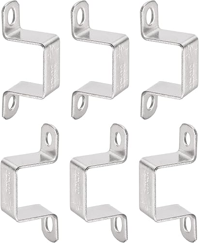 Miniatura 10 de Soporte de conector de puntal en forma de U de 0.709 in x 0.866 in (InnerHxInnerW) - Paquete de 6 - Bueno para fijación de tuberías en el hogar