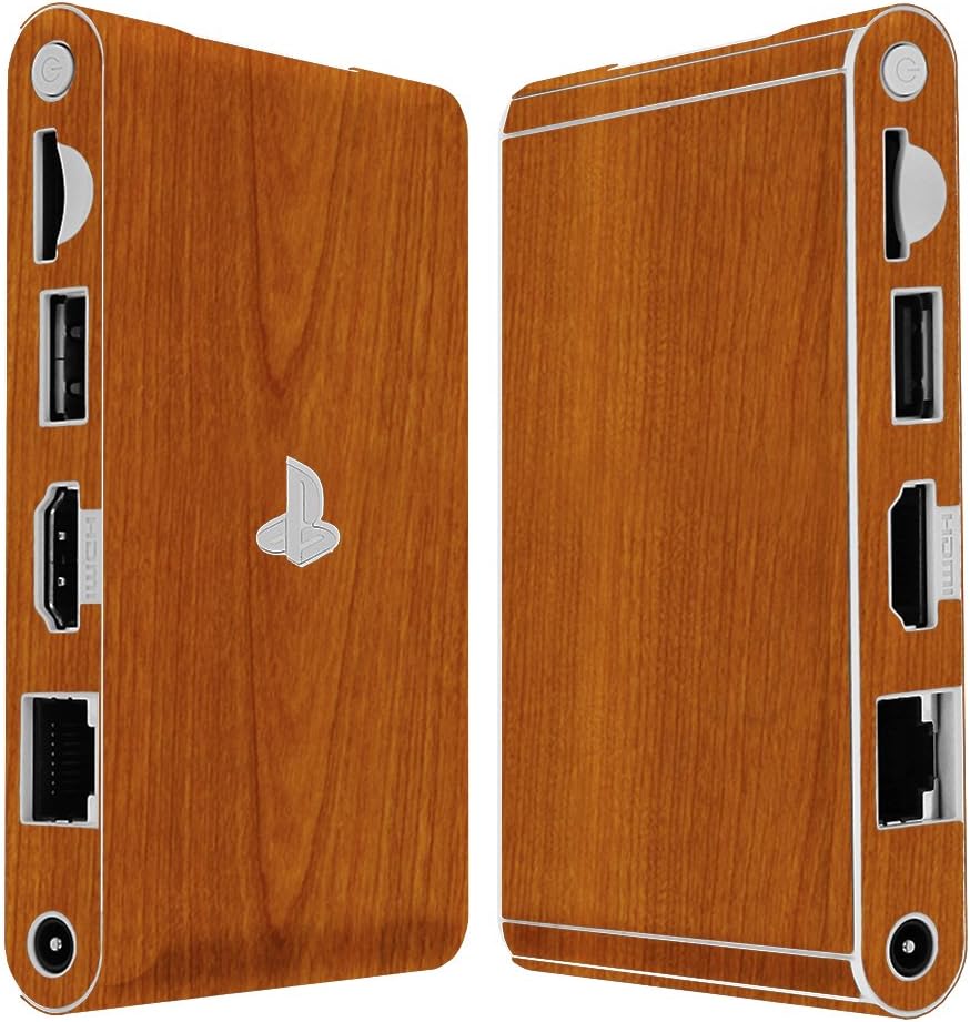 Skinomi Light Wood Full Body Skin Compatible with Sony PlayStation Vita TV (PS Vita TV)(Full Coverage) TechSkin Anti-Bubble Film