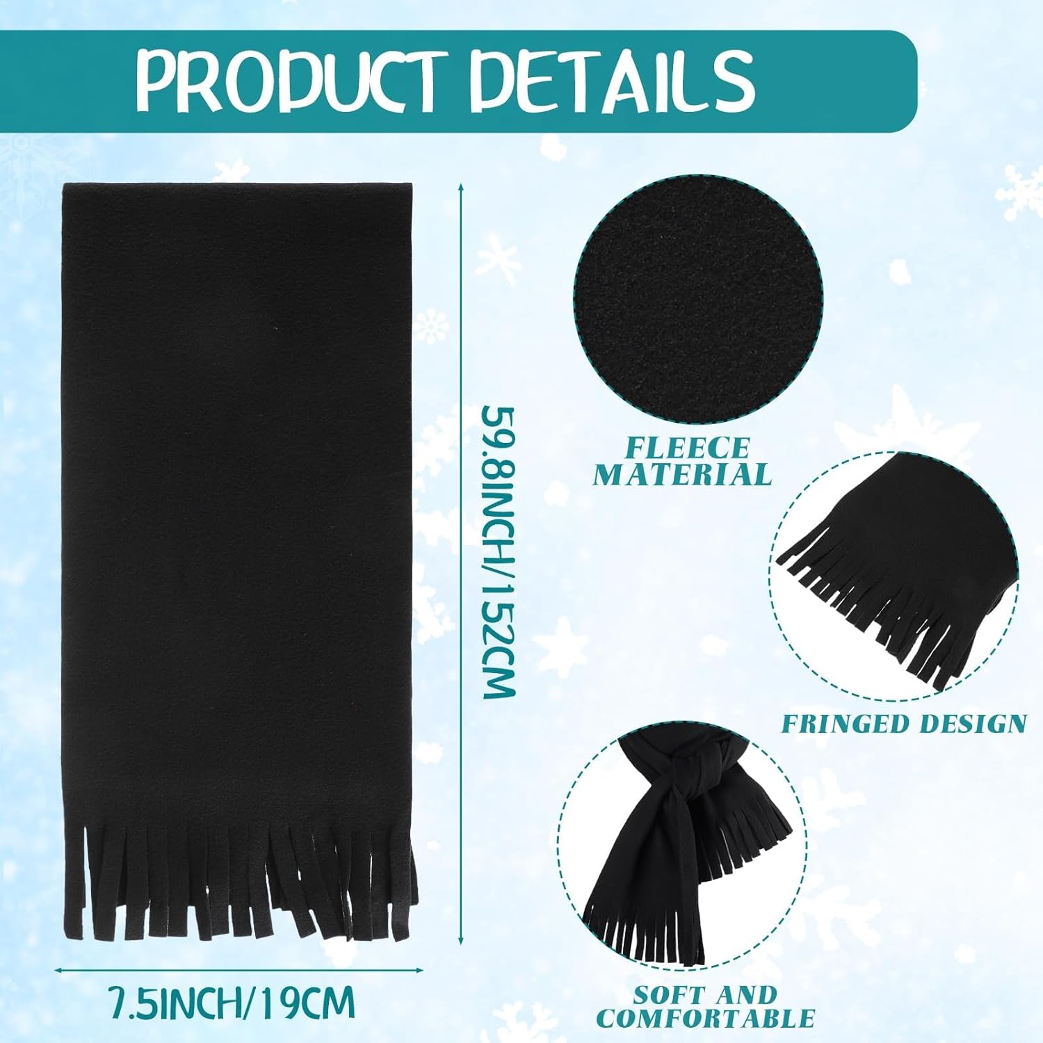 Zhanmai 72 Pcs Winter Beanies Gloves Scarves Bulk Homeless Knitted Winter Hats Fleece Neck Scarf Warmer Set for Men Women - Image 4