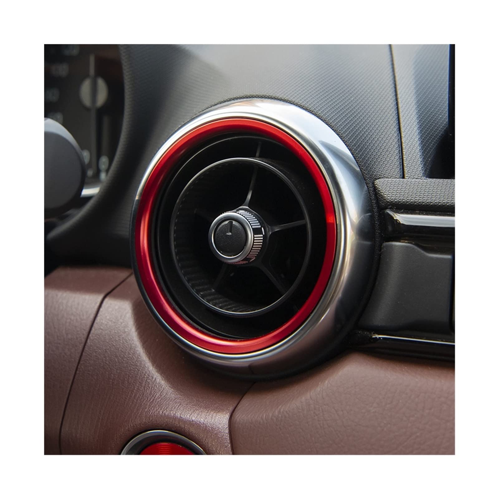 Xwang store Akcesoria Samochodowe AC Wyjazd Wentylacyjny Ory -Warunkowania Powietrza MX5 Kompatybilny Z Mazda 2 CX3 MX-5 RF ND (Color Name : Red)