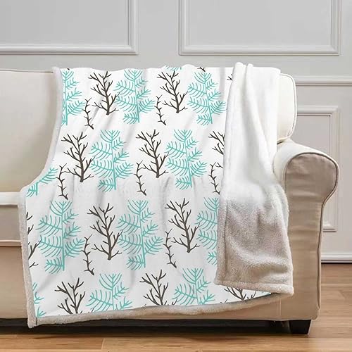 Miniatura 17 de Canvas Acrylic Digital Design Cobijas Calientes para Invierno Thermal Blanket Soft, Plush, Fluffy, for Sofa, Couch, Bedroom Small Size 31.5In x 47In