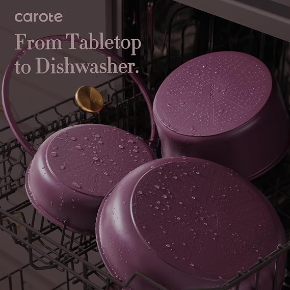 CAROTE 19pcs Pots and Pans Set and 3pcs Baking Pan Set, Nonstick Cookware Set, Bakeware Set