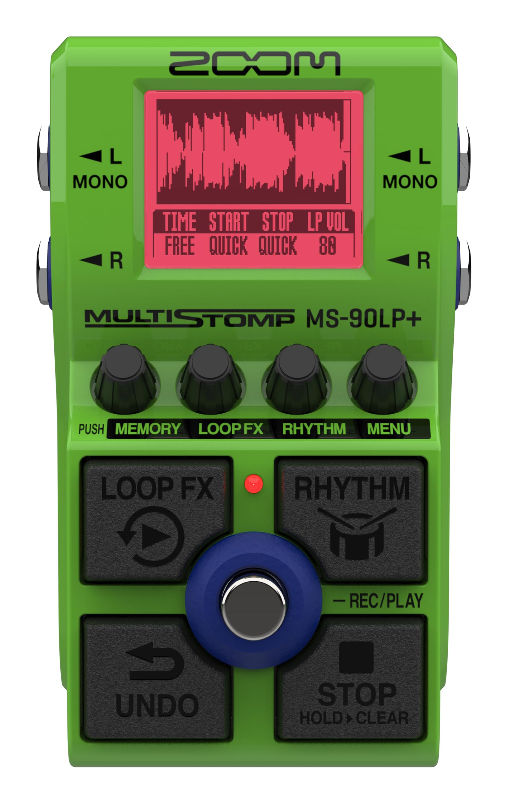 Zoom MS-90LP+ Stereo Looper Pedal for Guitar, Bass & Keyboards