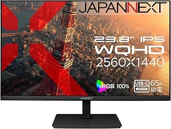 Amazon.co.jp: 23.8インチ IPSパネル搭載 WQHD(2560x1440)解像度 液晶