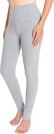 Weintee Womens High Waisted Knit Cotton Leggings