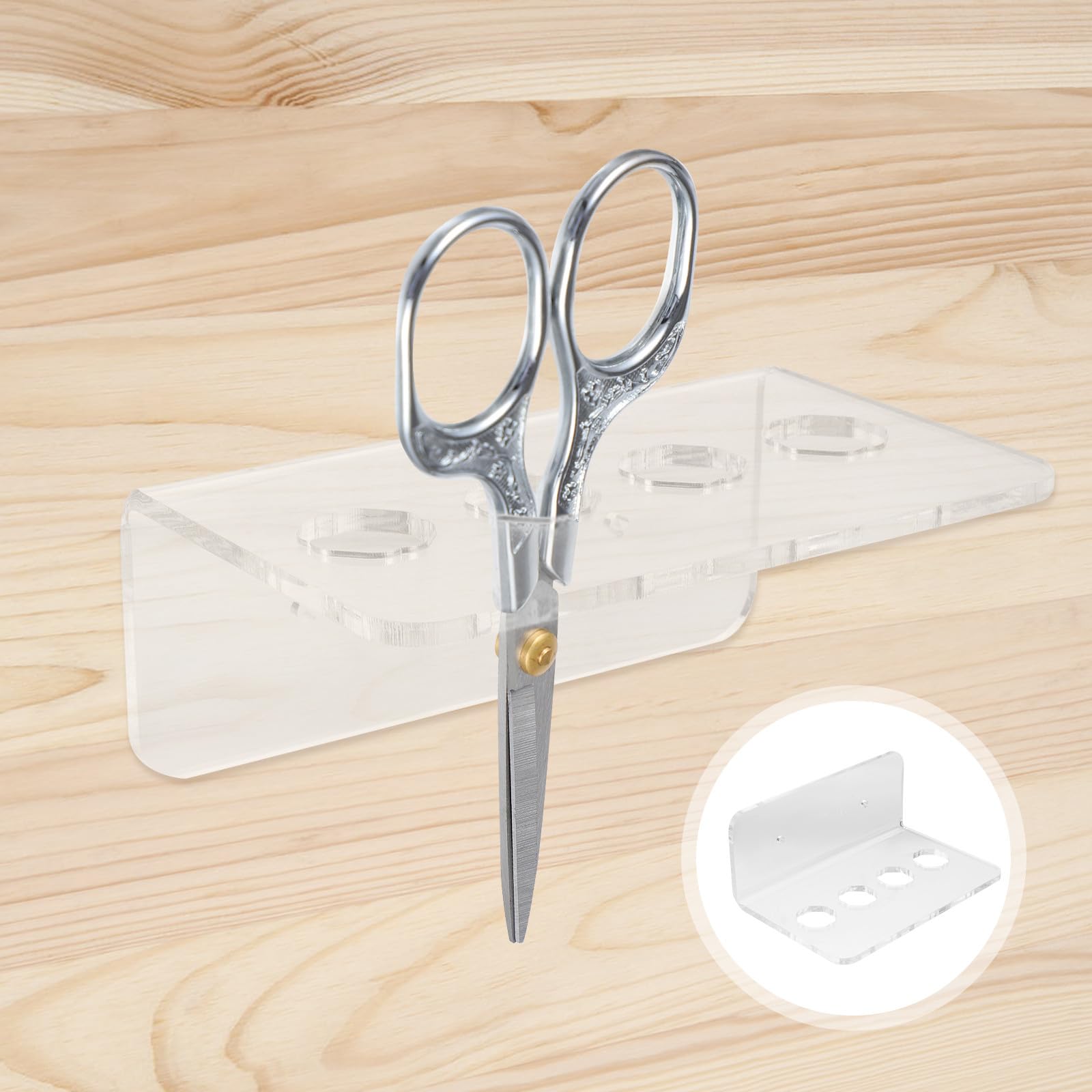 4pezzi Acrilico Per Parrucchieri Organizzatore Per Per e Pettini Professionali Per Barber Shop