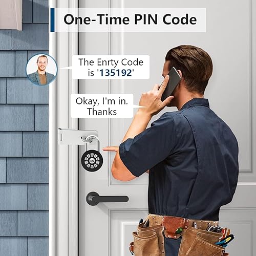 Miniatura 2 de Candado inteligente, bloqueo de contraseña con control de aplicación (iOSAndroid), acceso a través de Bluetooth y códigos PIN, adecuado para