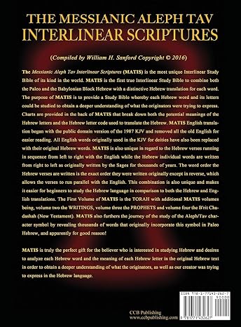 Messianic Aleph Tav Interlinear Scriptures Volume 2