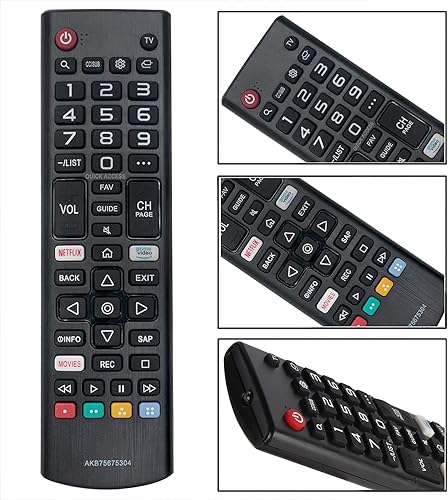 Miniatura 5 de AKB75675304 Nuevo control remoto reemplazado para LG Smart TV 55UM69 32LM570BPUA 32LM620BPUA 43LM5700PUA 43UM7300PUA 43LM6300PUB 32LM5620BPUA