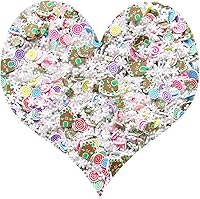 Vista 35 de Chispitas Falsas Chispitas Falsas de Navidad Chispitas Falsas de Caramelo Chispitas de Arcilla Polimérica Chispitas Poliméricas Rebanadas de Arcilla