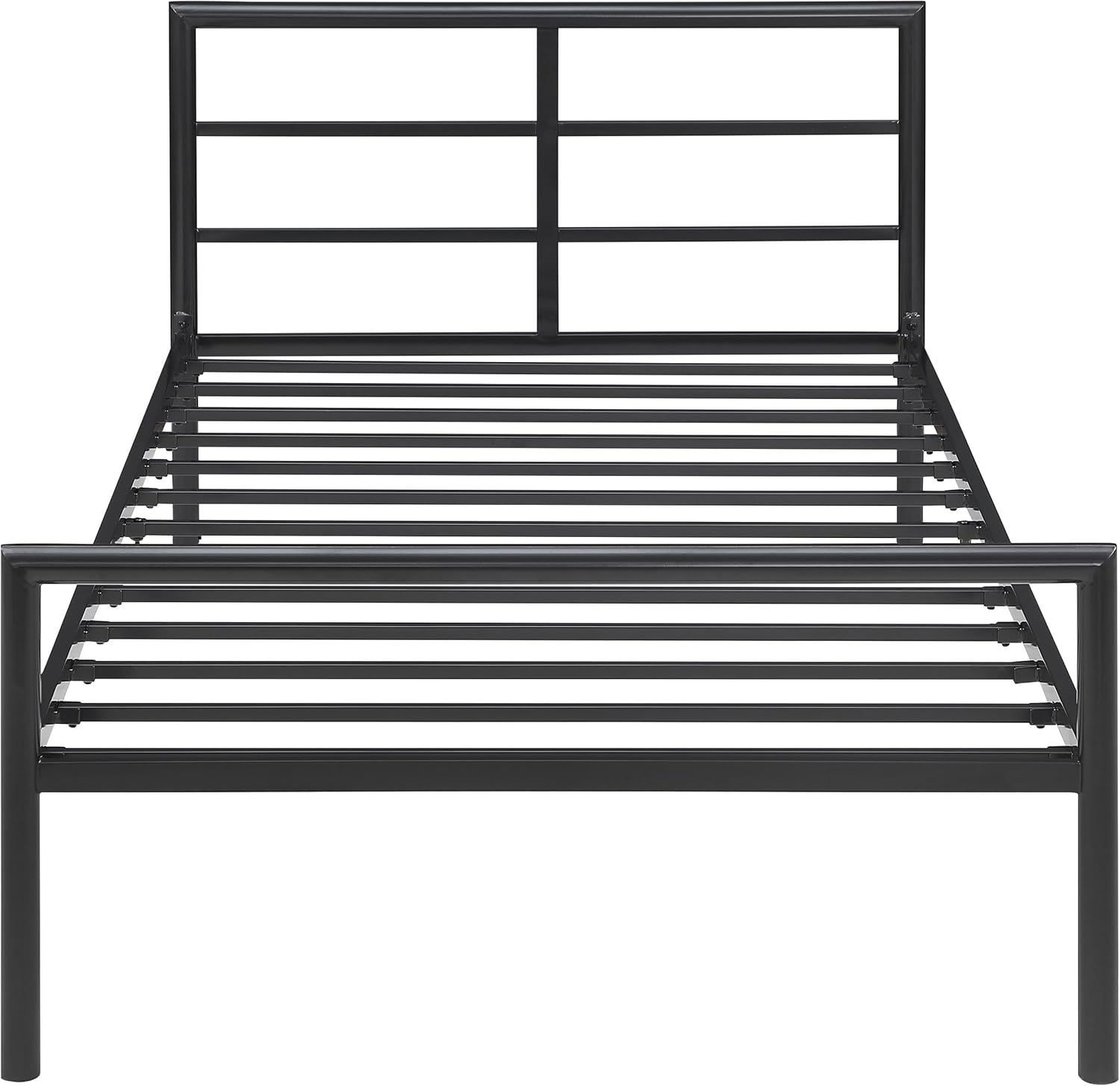 Coaster Home Furnishings Fisher Contemporary Twin Size Open Frame Bed Frame Platform Bed 30-inch Headboard Gunmetal 300279T
