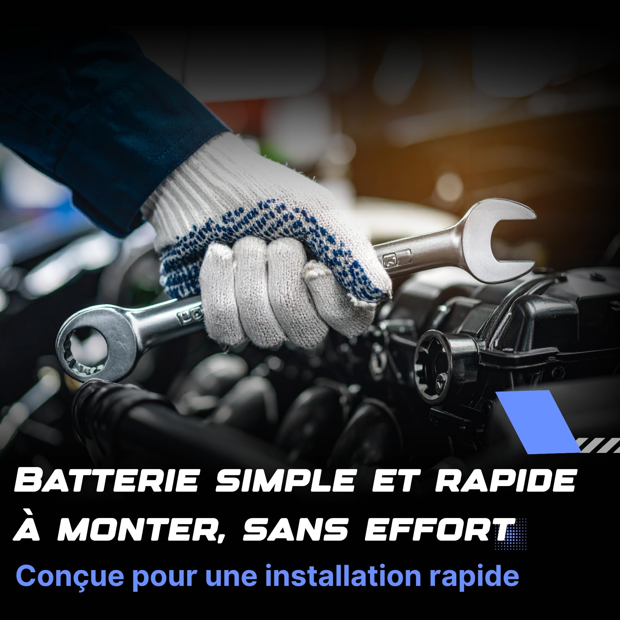 Batterie 12V 230Ah C - Démarrage 1400A - Batterie Poids Lourd Sans Entretien - Format C Compatible Camion, Engin, Tracteur, Chantier - Remplacement Origine - Power Hexagone