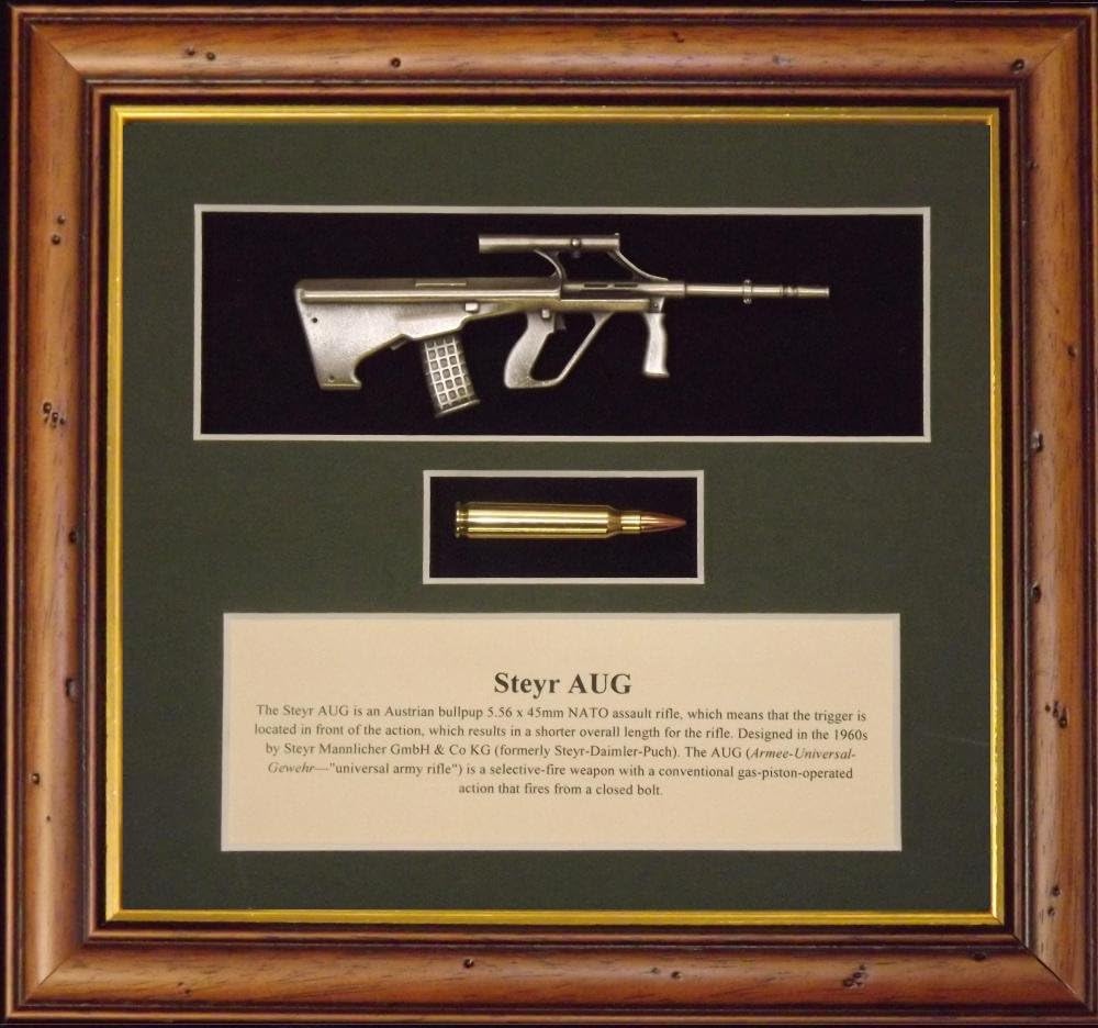 TMB Designs Wall mounted Steyr AUG round and description