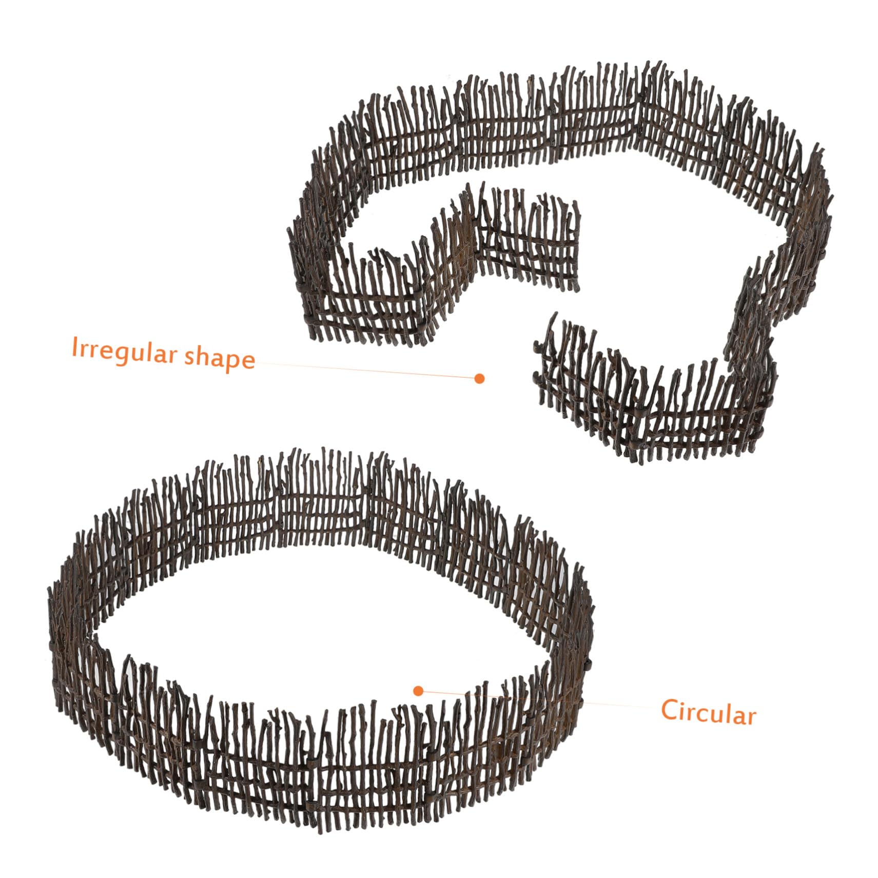 TOYANDONA de Vallas de Juguete y Material PVC para Animales de Granja Apariencia Realista Juego de 40 Piezas Accesorio Adecuado para Construcciones de Granja