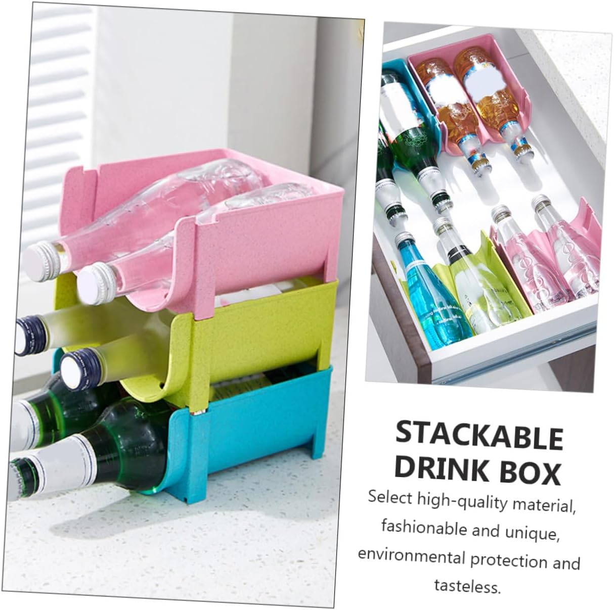 3pcs Stackable Beverage Beer Storage Box Beer Can Box Beverage Cozy for Cans