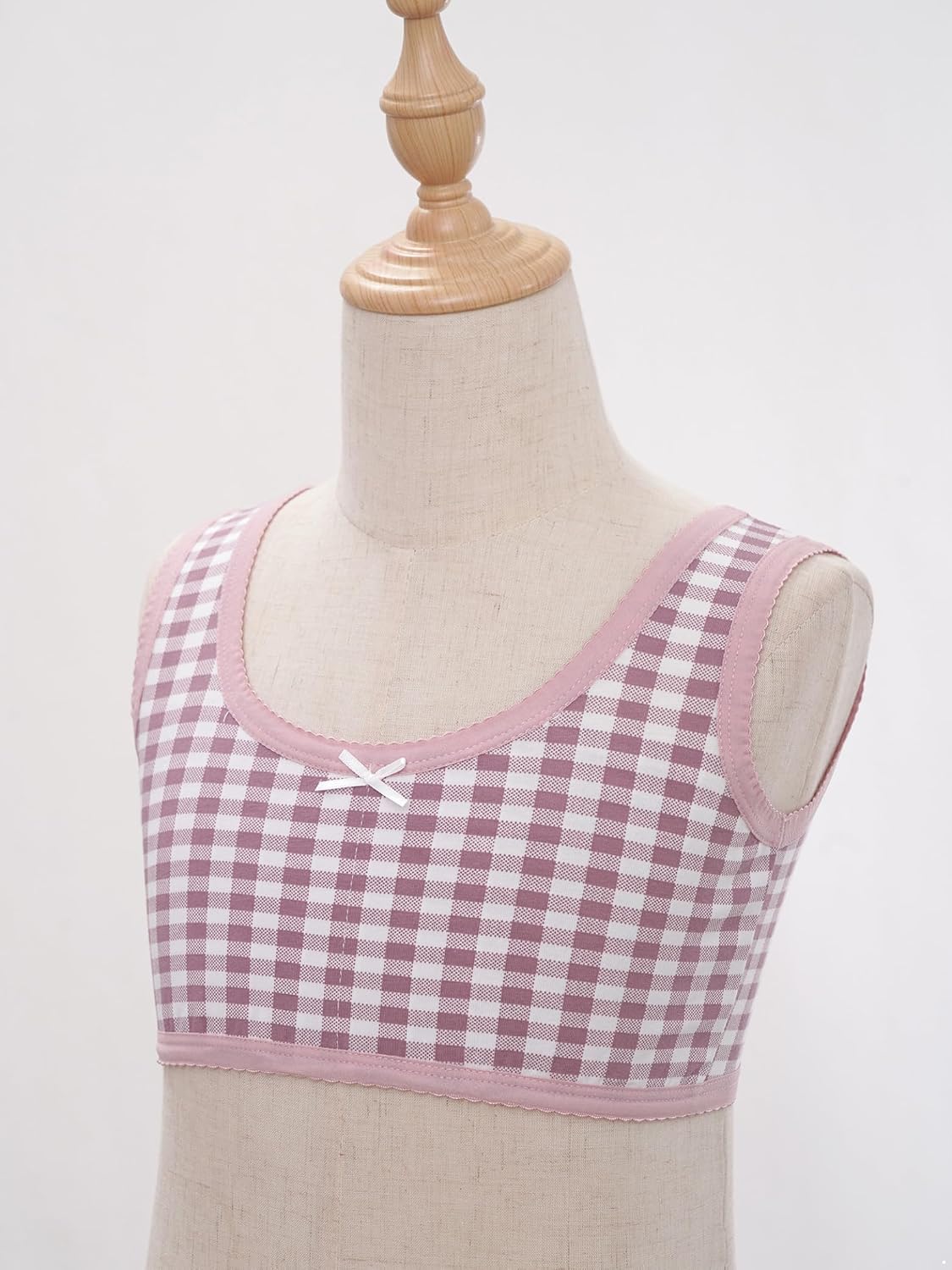 Linjinx Kids Girls Camisole Sleeveless Bra Vest Underwear Breathable Cotton Crop Top Tanks Daily Wear